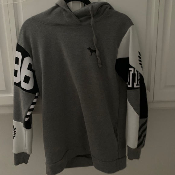 VS Pink Varsity Hoodie - Picture 1 of 3